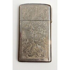 Vintage Zippo Slim Venetian Lighter   Engraved “WHOSIT”